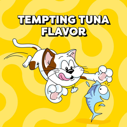 Jumbo Stuff Crunchy & Soft Cat Treats, Tuna, 5.3 Oz, 10 Pack | Crunchy Outside, Soft Inside, under 2 Calories per Treat, Resealable Stay-Fresh Tub, 100% Complete & Balanced