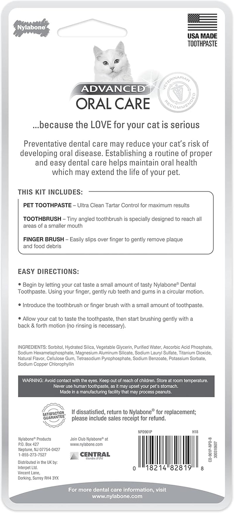 Advanced Oral Care Cat Dental Kit Original (3 Count)