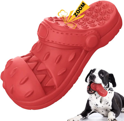 Juguete Chirriante de Goma Natural Suave para Perros de Mordida Fuerte – Sabor Res