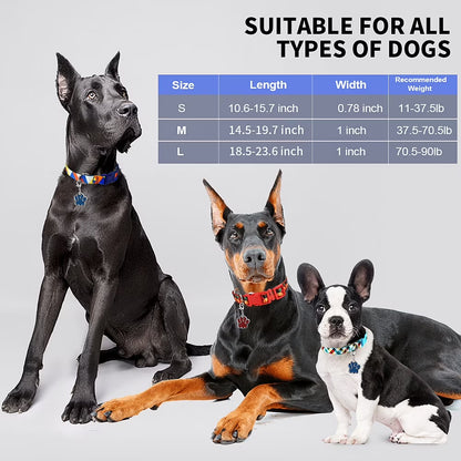 Dog Collar for Medium Dogs, Adjustable Dog Collars with Buckle, Breathable Soft Nylon Dog Collar