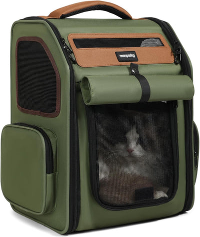 Mochila Plegable Transportadora para Gatos y Perros Pequeños