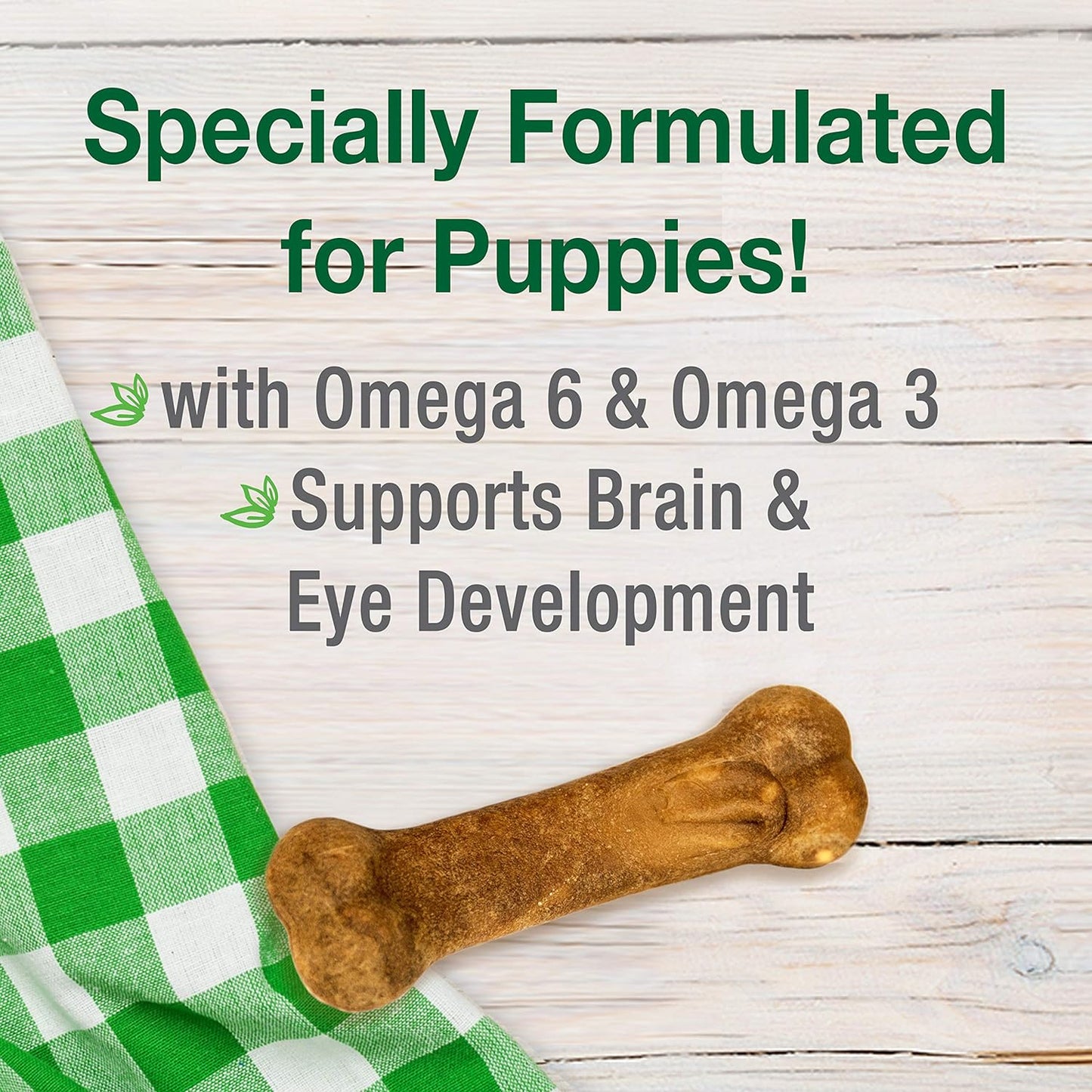 Healthy Edibles Puppy Dog Treats, Lamb & Apple Flavor, 8 Count | Natural Puppy Treats, USA Made, Highly Digestible, Vet Recommended, Long Lasting, Small Dog Treats for Puppies up to 15 Lbs