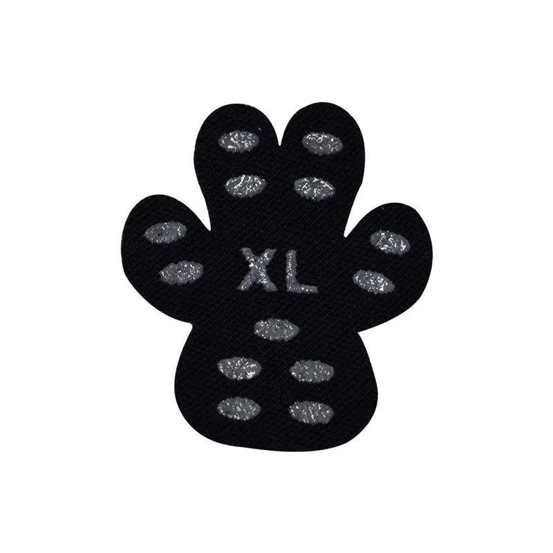 Black Paw Protectors for Dogs Anti-Slip Dog Paw Sticker Disposable Self Adhesive Resistant Dog Shoes Booties Socks Replacement