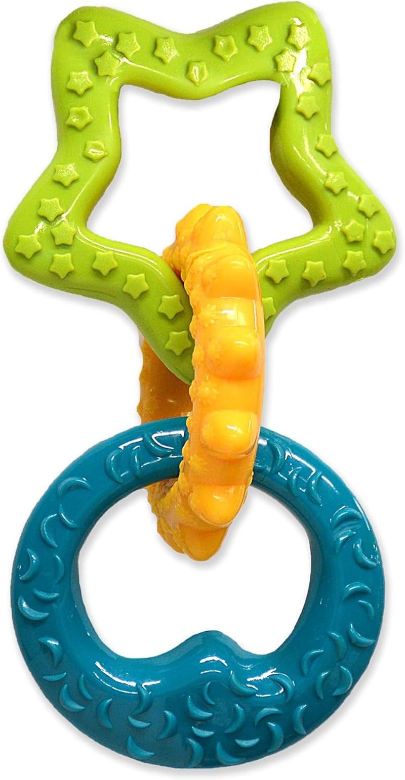 Puppy Power Chew Teething Rings Dog Chew Toy, Bacon Flavor, Small | for Powerful Chewing Styles, Durable Puppy Toys to Keep Them Busy, Puppy Enrichment, for Dogs up to 25 Lbs