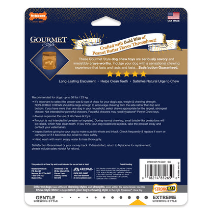 Strong Chew Gourmet Style Wishbone Dog Toy, Dog Chew Toy, Peanut Butter Flavor, Large, 1 Count