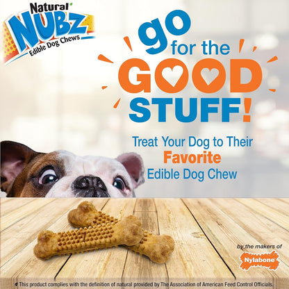 Nubz Wild Natural Dog Treats, Bison Flavor, Small, 4 Count | Long Lasting Dog Chews, Made in USA, Limited Ingredients, Highly Digestible, Dog Dental Treats for Small Dogs up to 30 Lbs