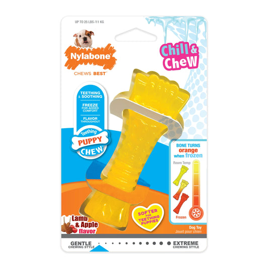 Puppy Chew Freezer Bone Dog Chew Toy Lamb & Apple Small (1 Count)