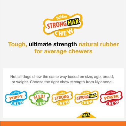 Strong Chew Rubber Stuffable Cone Dog Treat, Dog Toys, Bacon Flavor, Red, Medium