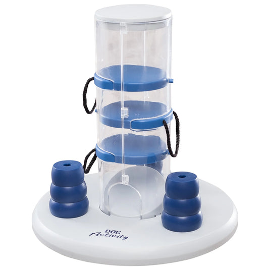 Dog Gambling Tower Strategy Game, Level 1, Beginner Dog Puzzle Toy, Treat Dispenser