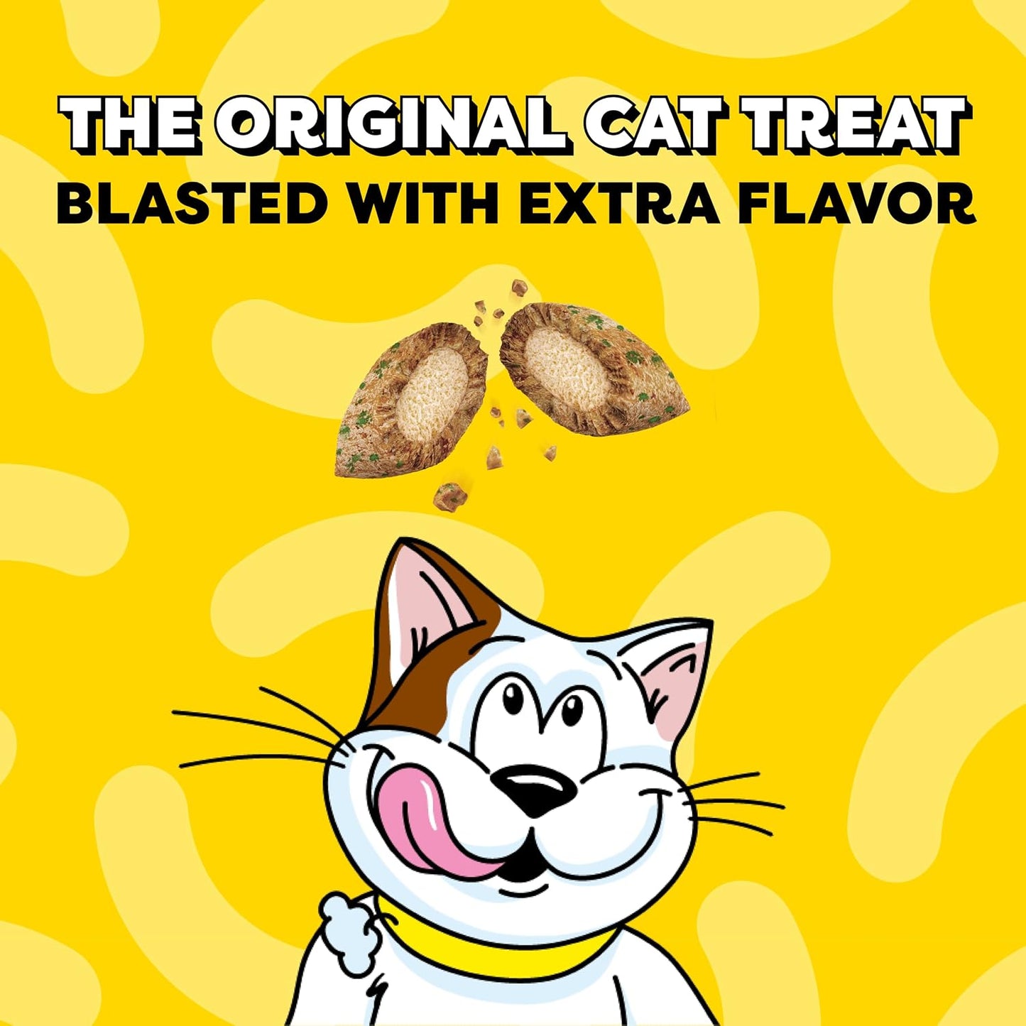 Wacky Blasts Cat Treats, Nautical 'Nip Flavor, 16 Oz | Salmon, Shrimp & Catnip Flavor Bits, Crunchy Outside/Soft Inside, under 2 Cal per Treat, 100% Complete Nutrition, Resealable