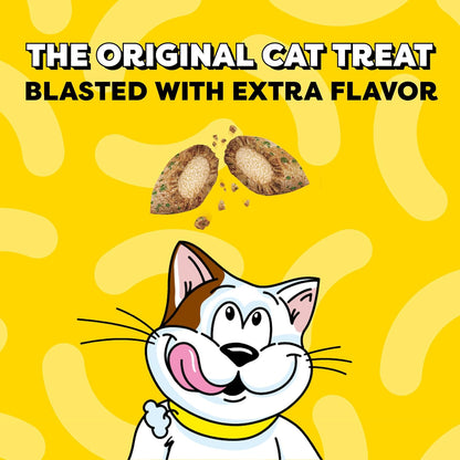 Wacky Blasts Cat Treats, Nautical 'Nip Flavor, 16 Oz | Salmon, Shrimp & Catnip Flavor Bits, Crunchy Outside/Soft Inside, under 2 Cal per Treat, 100% Complete Nutrition, Resealable