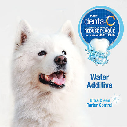 Advanced Oral Care Pet Dental Water Additive, Liquid Tartar Remover & Breath Freshener for Dogs, Dog Teeth-Cleaning, Original Flavor, 16 Oz.