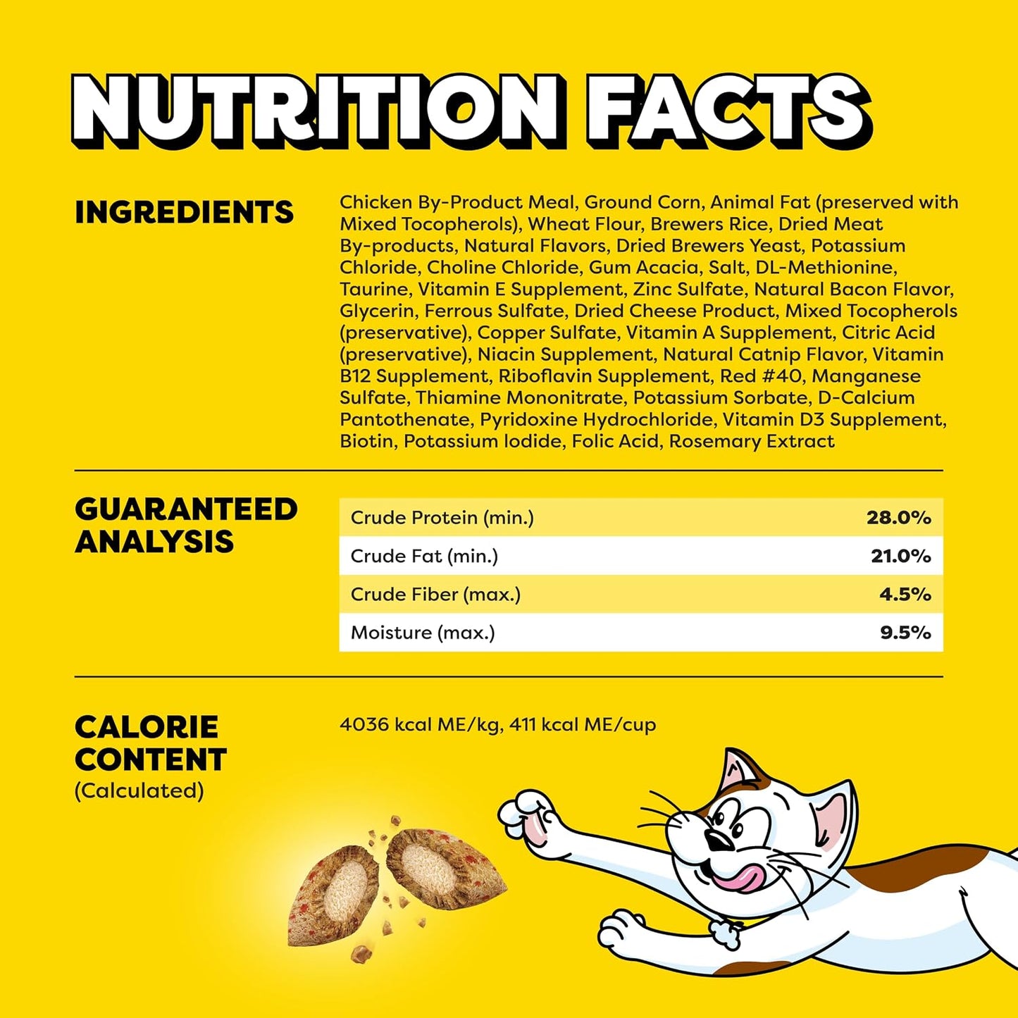 Wacky Blasts Cat Treats, Cluckin' Bacon Flavor, 3 Oz, 12 Pack | Chicken, Bacon & Catnip Flavor Bits, Crunchy Outside, Soft Inside, under 2 Cal, 100% Complete & Balanced, Resealable Pouch