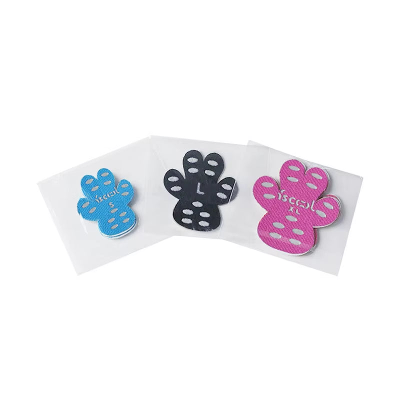 Black Paw Protectors for Dogs Anti-Slip Dog Paw Sticker Disposable Self Adhesive Resistant Dog Shoes Booties Socks Replacement