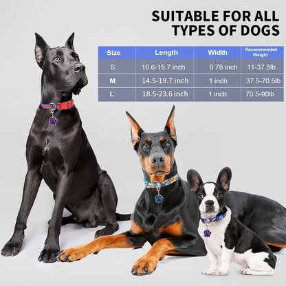 Dog Collar for Large Dogs, Durable Comfortable Nylon Dog Collars, Adjustable Dog Collars with Buckle