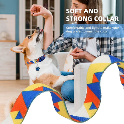 Dog Collar for Medium Dogs, Adjustable Dog Collars with Buckle, Breathable Soft Nylon Dog Collar