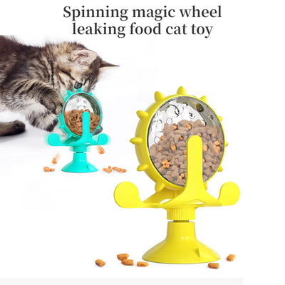Juguete Interactivo Dispensador de Comida y Gatos | Rueda Giratoria 360°