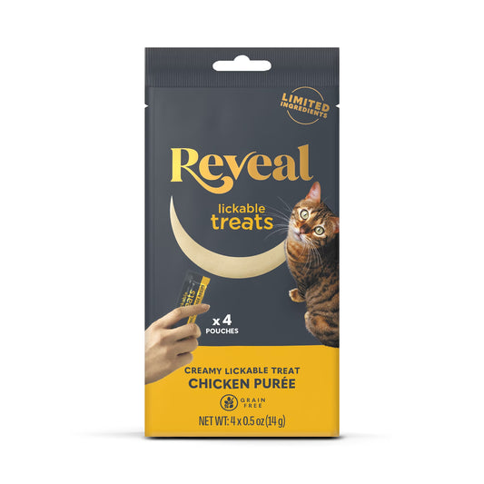 Natural Cat Treats Chicken Lickable Puree 4 X 0.5Oz
