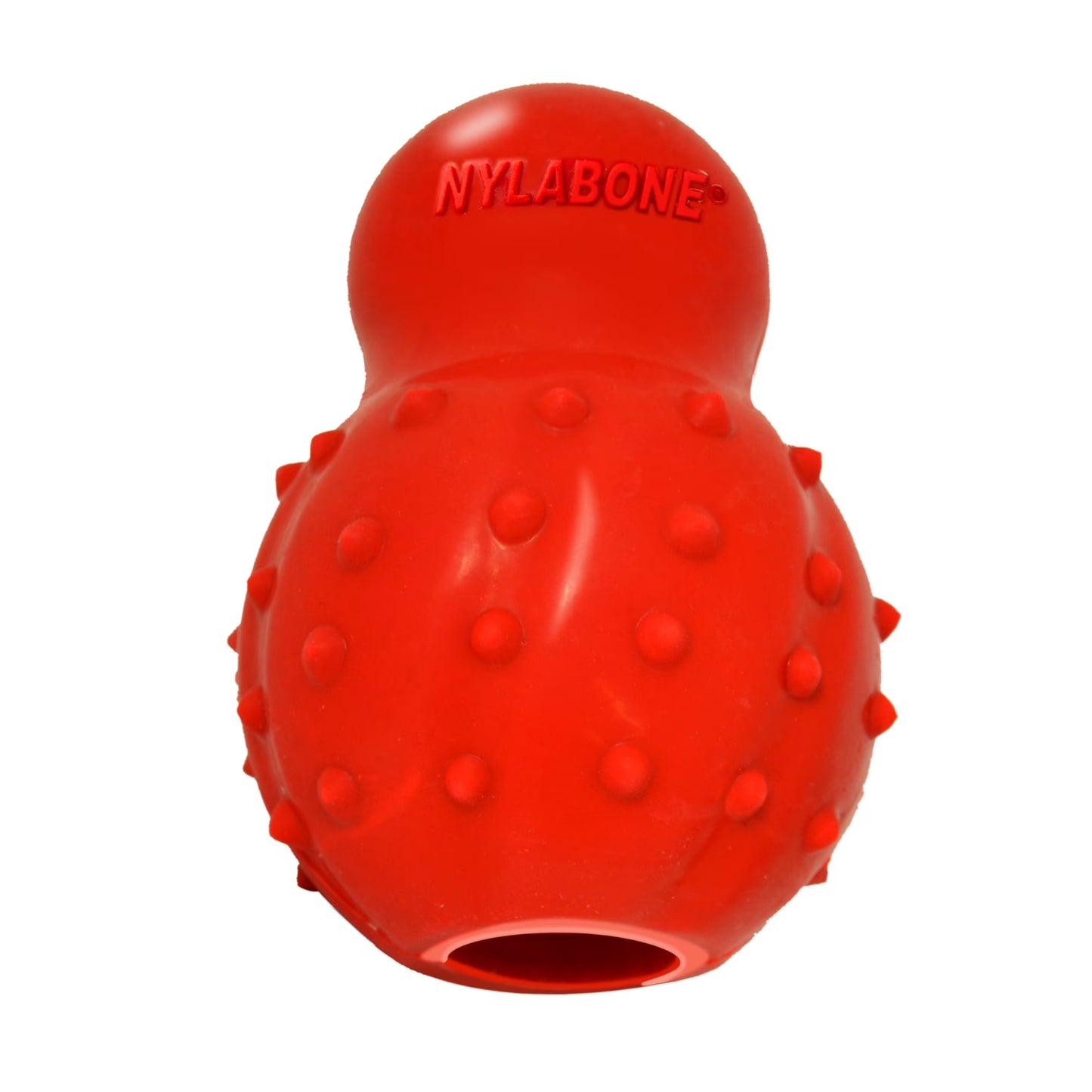 Strong Chew Rubber Stuffable Cone Dog Treat, Dog Toys, Bacon Flavor, Red, Medium