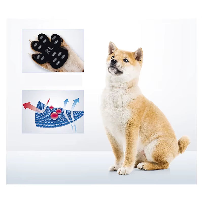 Black Paw Protectors for Dogs Anti-Slip Dog Paw Sticker Disposable Self Adhesive Resistant Dog Shoes Booties Socks Replacement