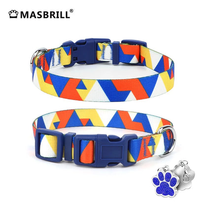 Dog Collar for Medium Dogs, Adjustable Dog Collars with Buckle, Breathable Soft Nylon Dog Collar