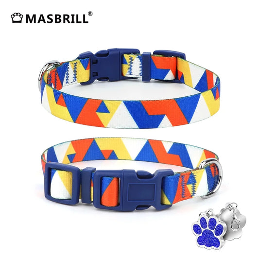 Dog Collar for Medium Dogs, Adjustable Dog Collars with Buckle, Breathable Soft Nylon Dog Collar