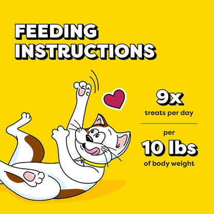 Jumbo Stuff Crunchy & Soft Cat Treats, Chicken, 2.5 Oz, 12 Pack | Crunchy Outside, Soft Inside, under 2 Calories per Treat, Resealable Stay-Fresh Pouches, 100% Complete & Balanced