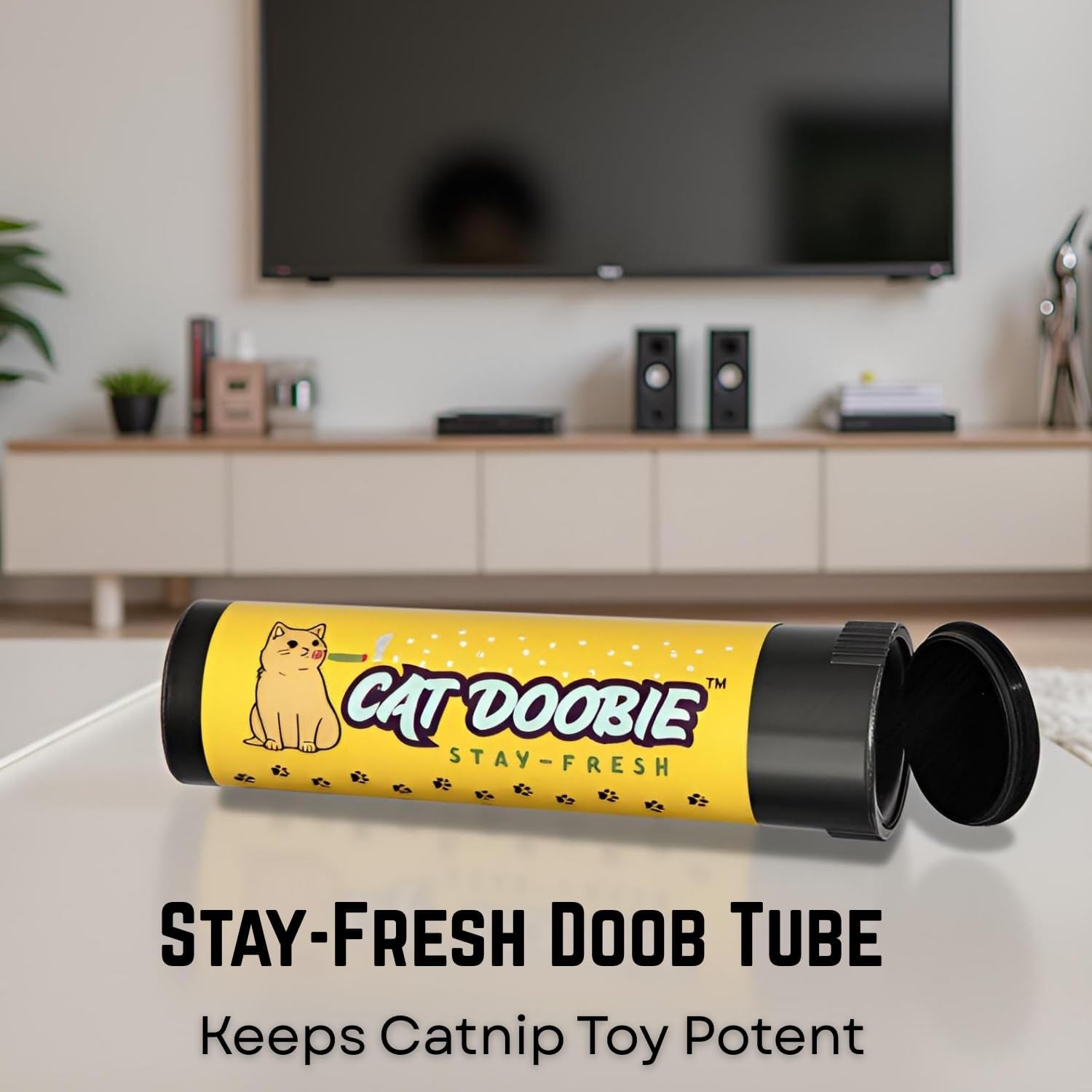 Cat Doobie Catnip Cat Toy - Crinkle Kitten Kicker with Extra Strong Catnip - Funny Interactive Cat Toy Indoor Cat Gifts