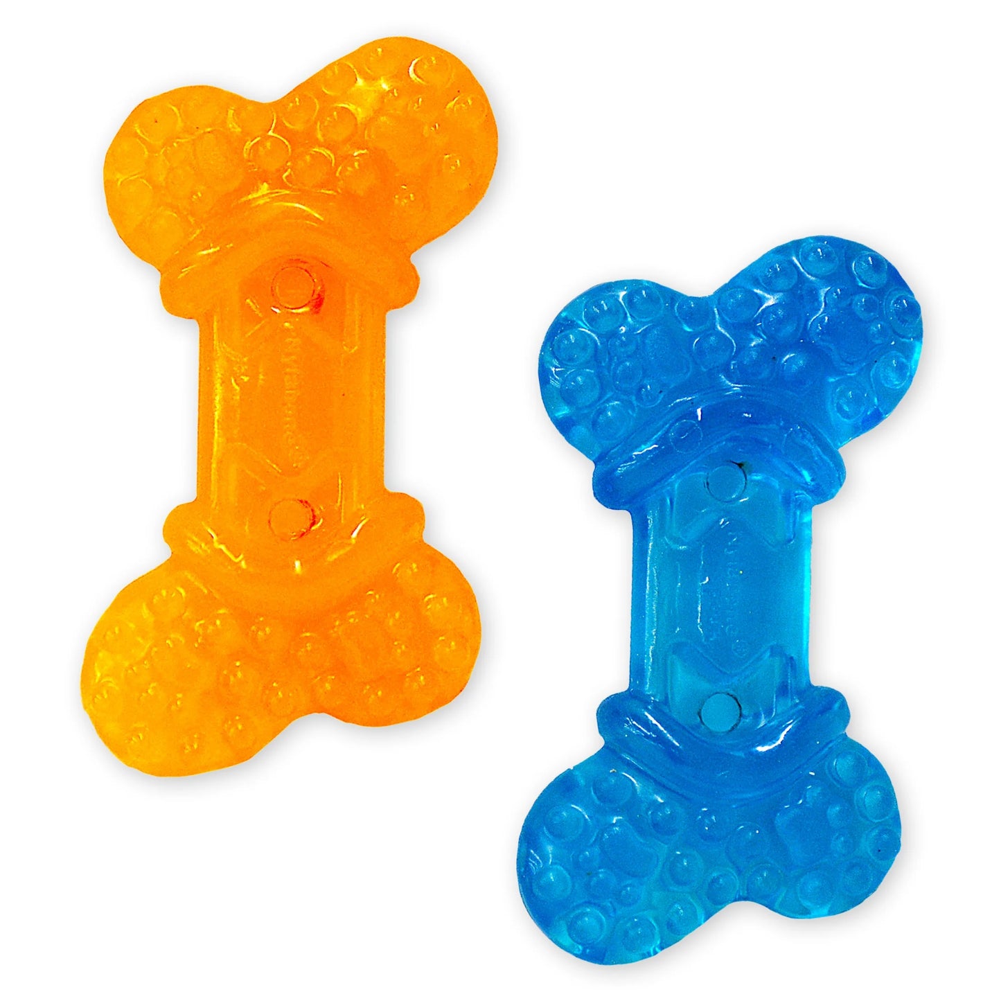 Flexi Chew Bone Dog Chew Toy Peanut Butter & Bacon Orange & Blue Xx-Small (2 Count)