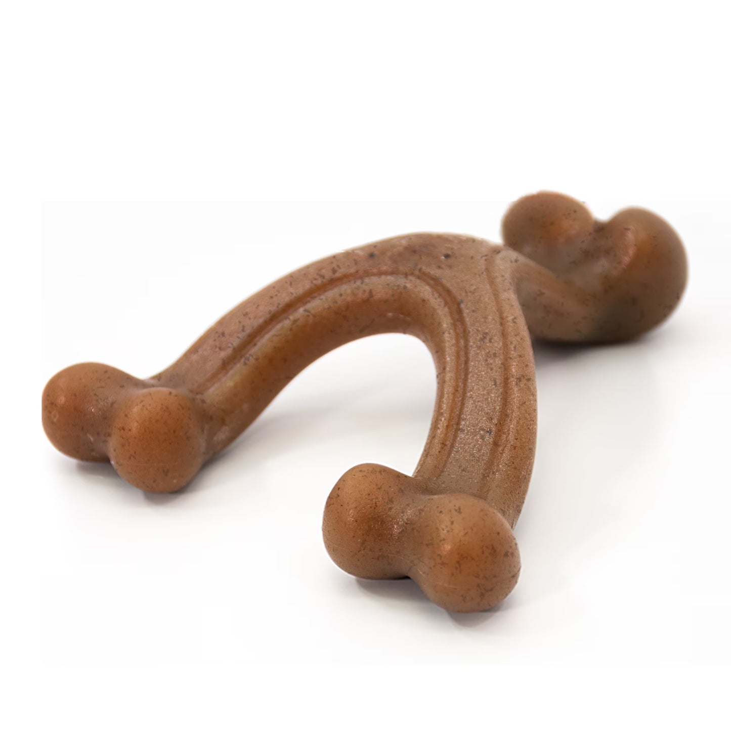 Strong Chew Gourmet Style Wishbone Dog Toy, Dog Chew Toy, Peanut Butter Flavor, Large, 1 Count
