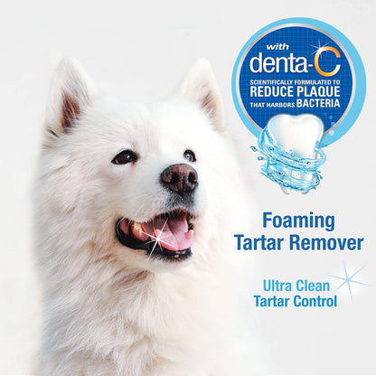 Advanced Oral Care Pet Dental Foam Tartar Remover & Breath Freshener for Dogs, Dog Teeth-Cleaning, 4 Oz.