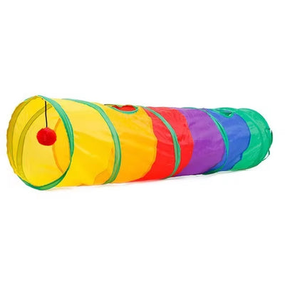 Túnel Plegable para Gatos y Mascotas Pequeñas | Juguete Interior y Exterior