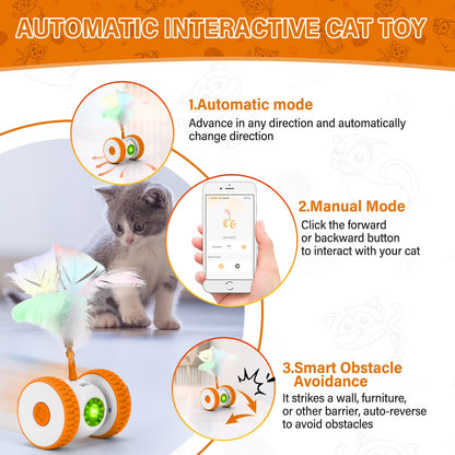 Remote Control Cat Toy Hunting Electronic Cat Toy Smart Moving Home Alone Cat Toys